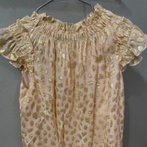 Rebecca Taylor Gold Dot Top